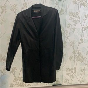 Leather jacket size 38 genuine leather